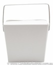 White Noodle Box with Handle 8oz - 50 pack