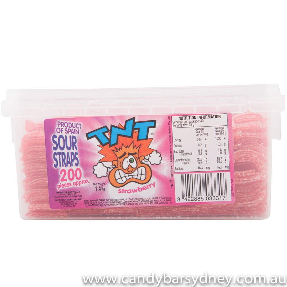 TNT Strawberry Sour Straps