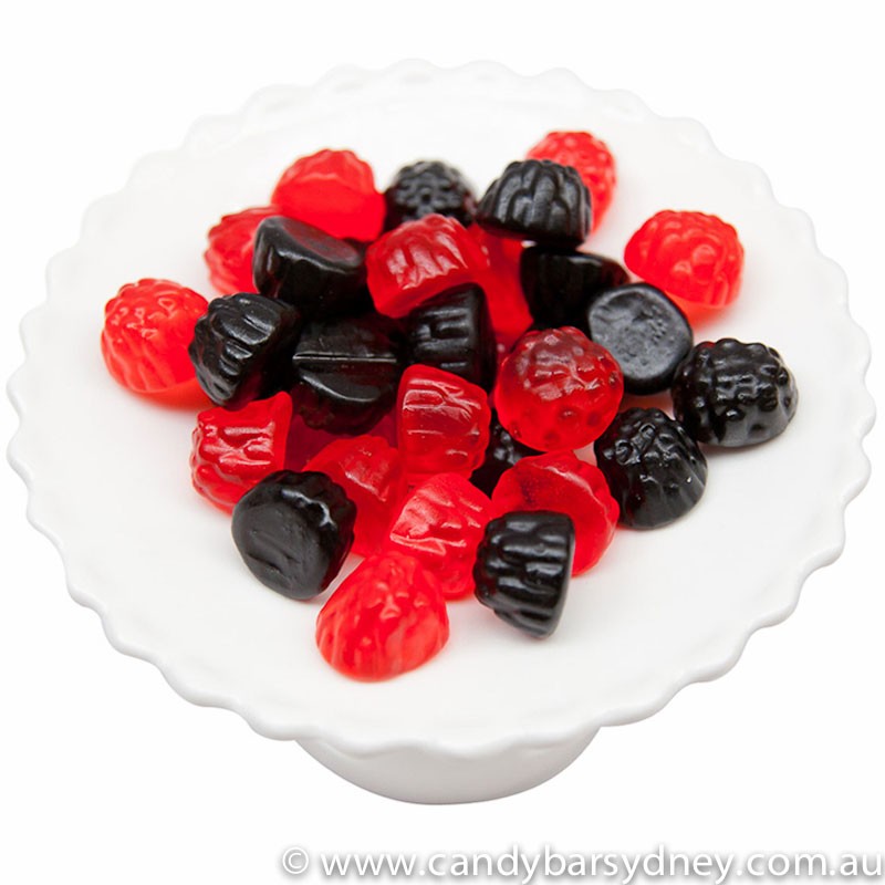 Trolli Raspberry and Blackberry Lollies 2kg (2kg Bag)