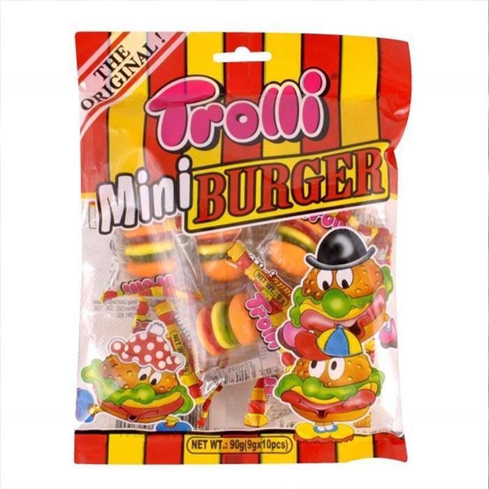 Trolli Mini Burger Lollies 90g (90g Bag)