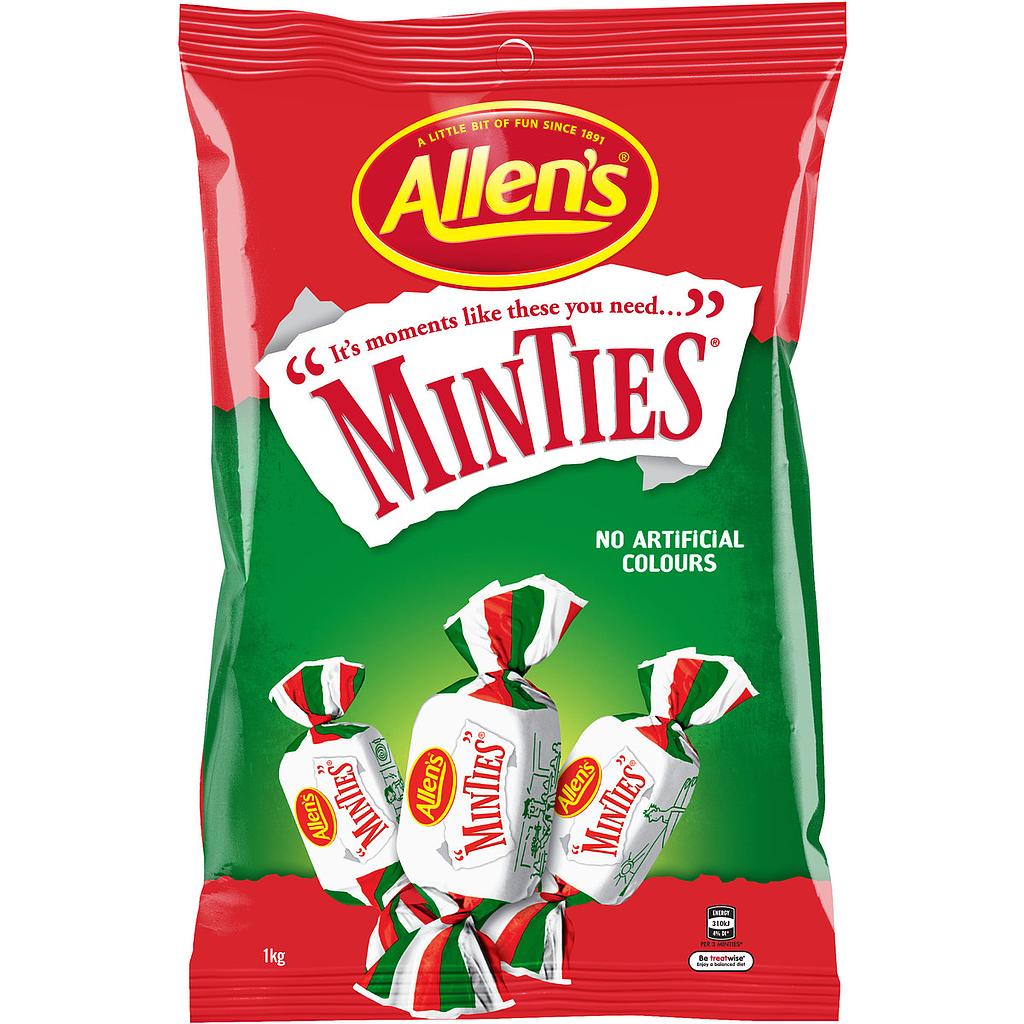Allen's Minties 1kg (1kg Bag)