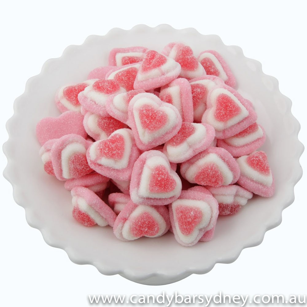 Pink Triple Hearts 1kg