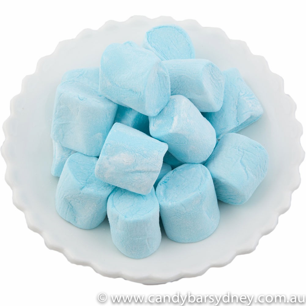 Blue Marshmallows 1kg (1kg Bag)