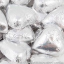 Silver Belgian Chocolate Hearts 500g - 5kg