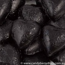 Black Belgian Chocolate Hearts 500g - 5kg