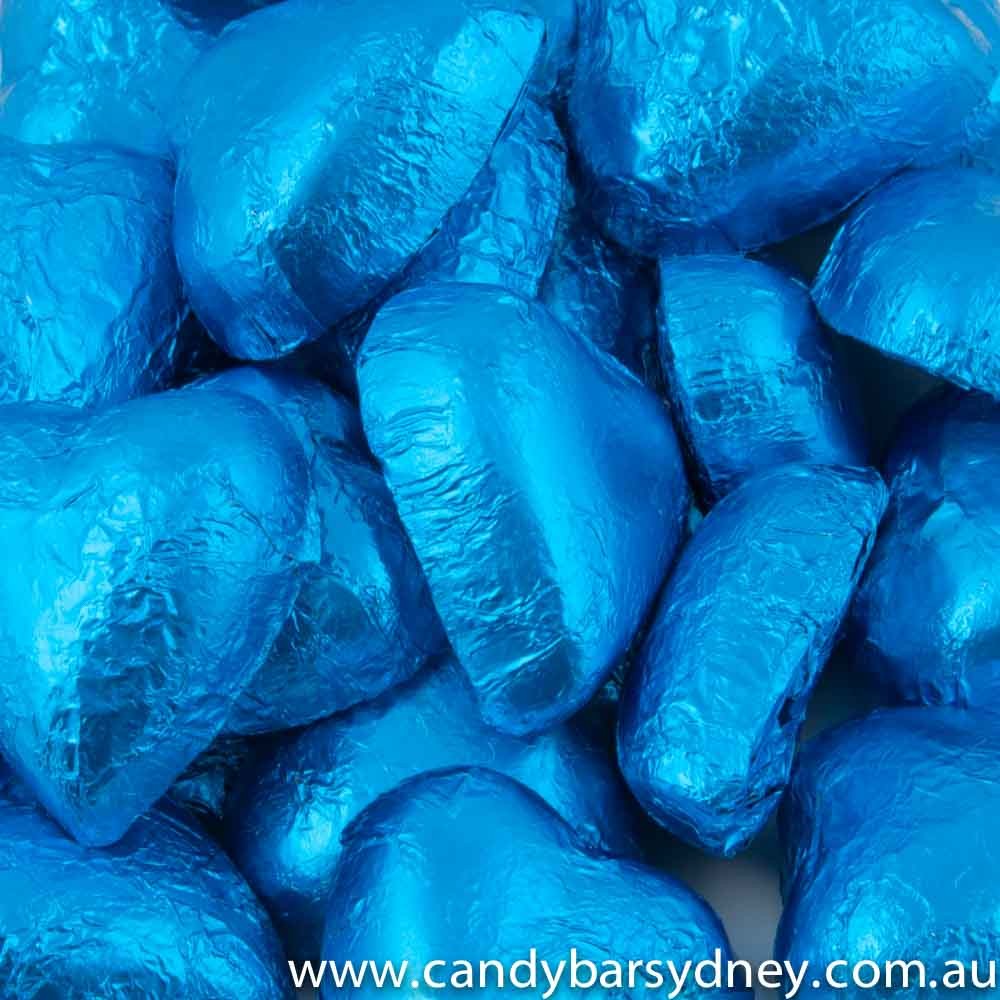 Royal Blue Belgian Chocolate Hearts 500g - 5kg