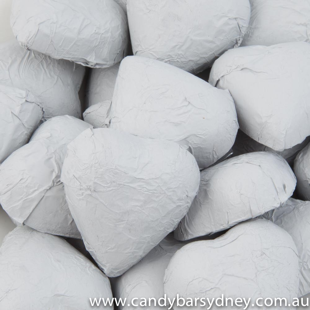 White Belgian Chocolate Hearts 500g - 5kg (500g Bag)
