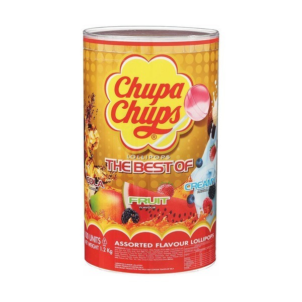 The Best Of Chupa Chups 100 lollipops (1 Jar)