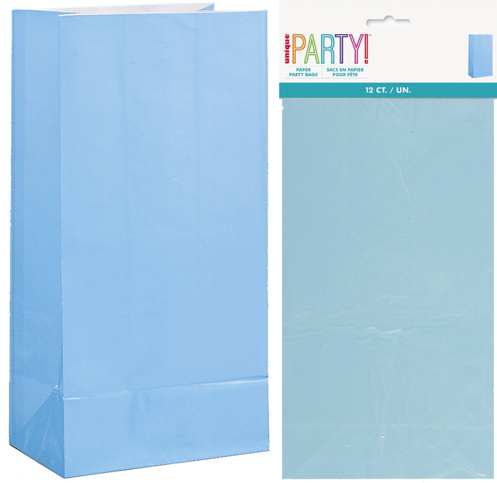 Sky Blue Lolly Bags 12 pack