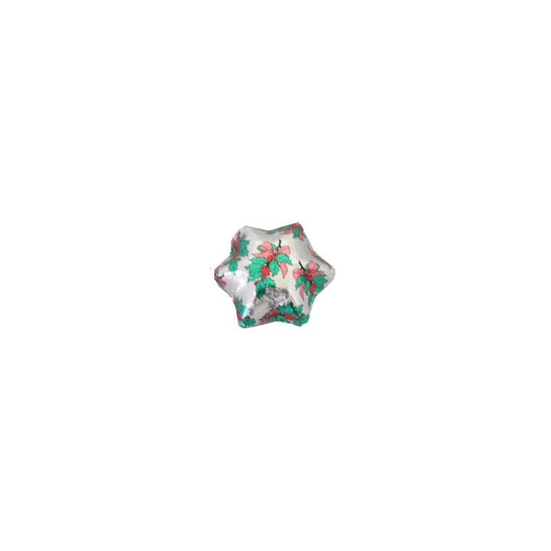 Silver Christmas Belgian Chocolate Stars 500g - 5kg (500g Bag)
