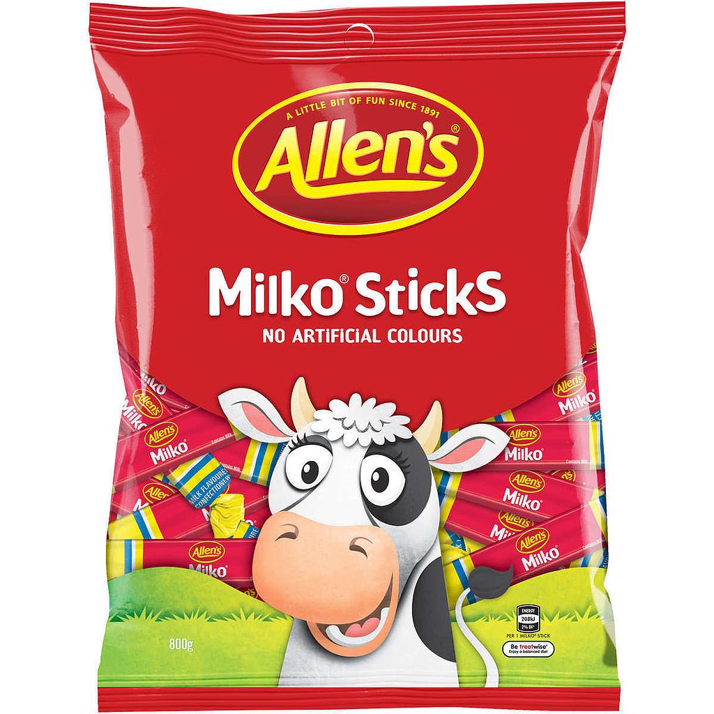 Allen's Milko Lollies 800g (800g Bag)