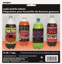 Scary Soda Bottle Labels 4 pack (1 Pack)