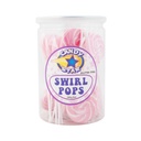 Pink Mini Swirl Lollipops 24 pack (288g) (1 Pack)