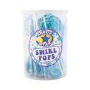 Blue Mini Swirl Lollipops 24 pack (288g) (1 Pack)