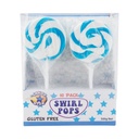 Blue Swirl Lollipops 50g - 10 Pack