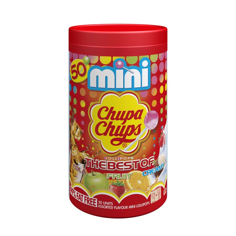 Mini Chupa Chups Lollipops 50 Pack