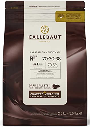 Callebaut 70-30-38NV 70% Dark Chocolate Callets (2.5kg)