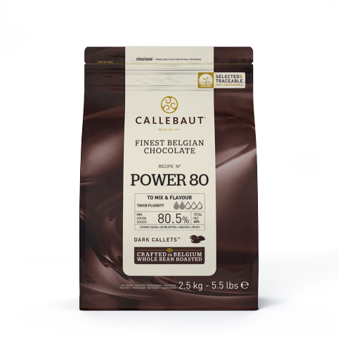 Callebaut Power 80 - 80% Dark Chocolate Callets (2.5kg)