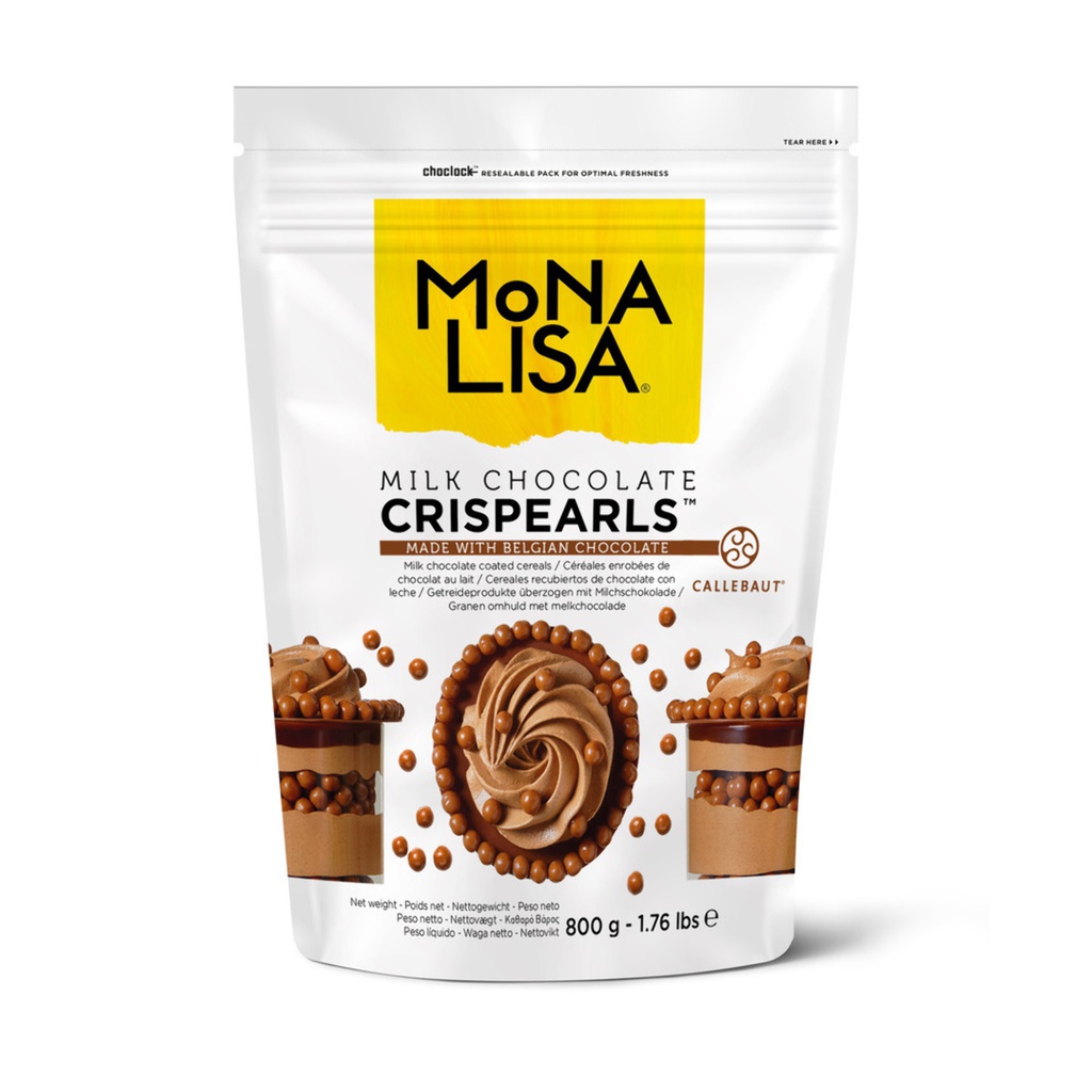 Mona Lisa by Callebaut Milk Chocolate Crispearls (800g)