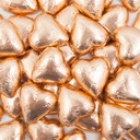Rose Gold Belgian Chocolate Hearts 500g - 5kg (500g Bag)