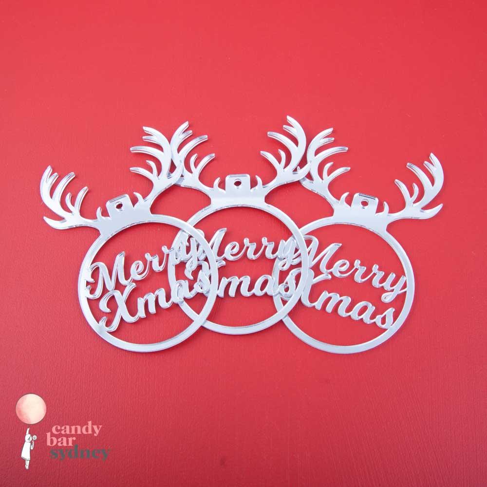 Reindeer Hanging Decoration - Merry Xmas