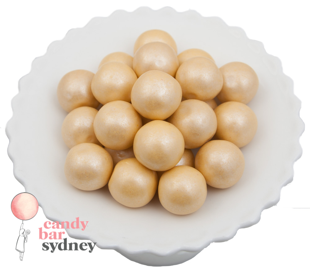 Gold Shimmer Gumballs 1kg - 10kg