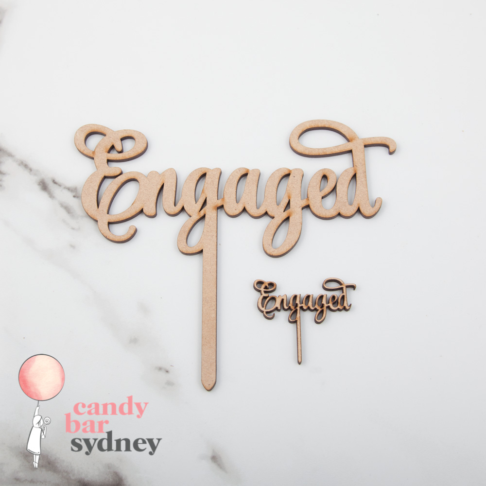 Engaged Cupcake Toppers 5 Pack
