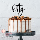 Fifty 50th Birthday Cake Topper - Style 1