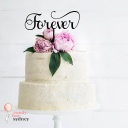 Forever Wedding Cake Topper - Style 2