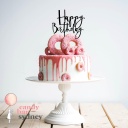 Happy Birthday Cake Topper - Graffiti Font Style 1