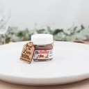 Mini Nutella Custom Bonbonniere Tags (Wood)