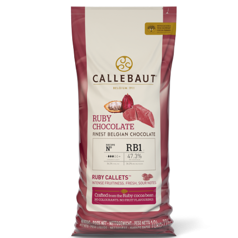 Callebaut RB1 Ruby Chocolate Callets 10kg (Bulk  10kg Bag)