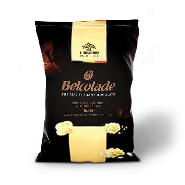 Belcolade Belgian 28% White Chocolate Drops 15kg