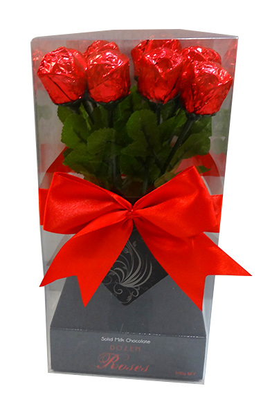 Valentine's Day Chocolate Roses 12 Pack (1 Unit)