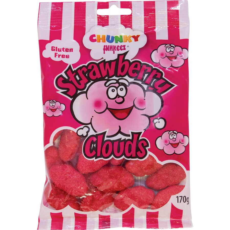 Chunky Funkeez Strawberry Clouds 170g (1 Bag)