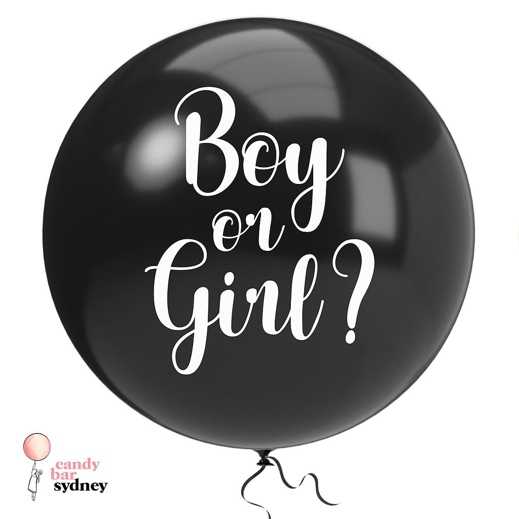 Gender Reveal Balloon Decal - Boy or Girl?