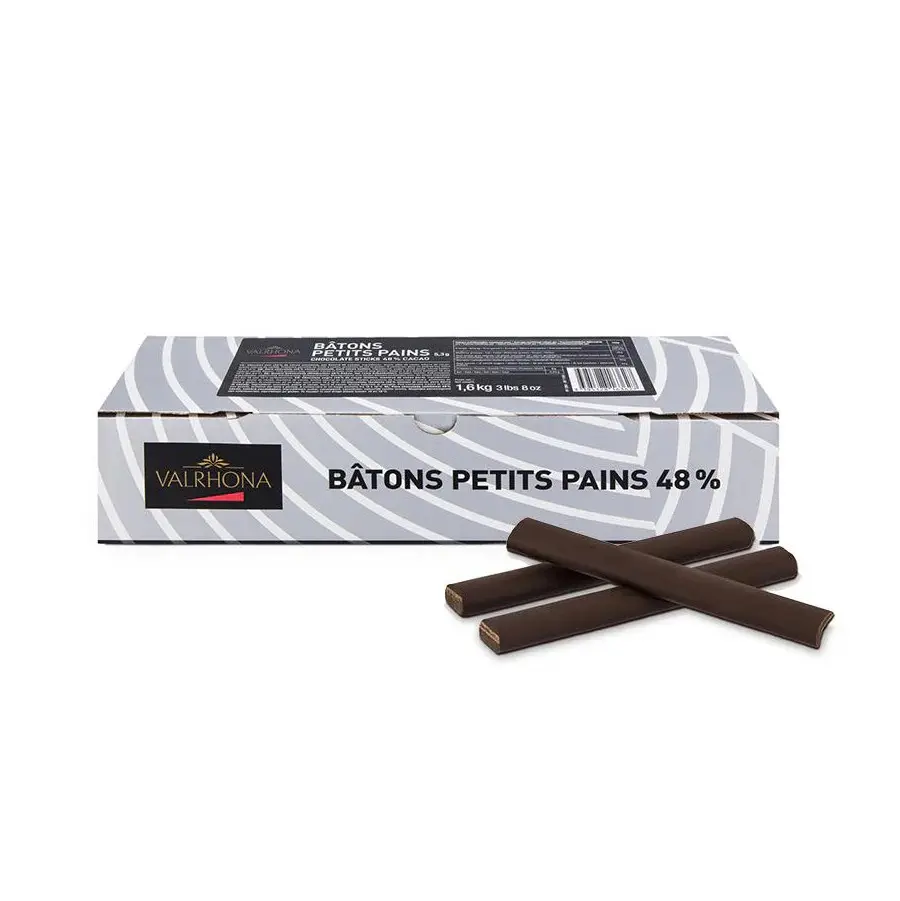 Valrhona 48% Dark Couverture Chocolate Batons 3.2G 8CM