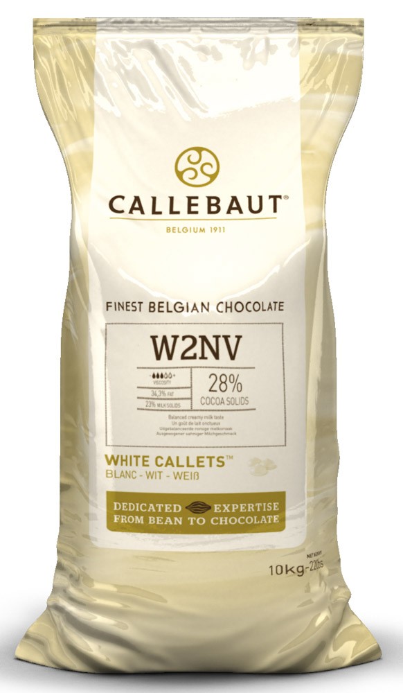 Callebaut W2 White Chocolate Callets 28% 10kg