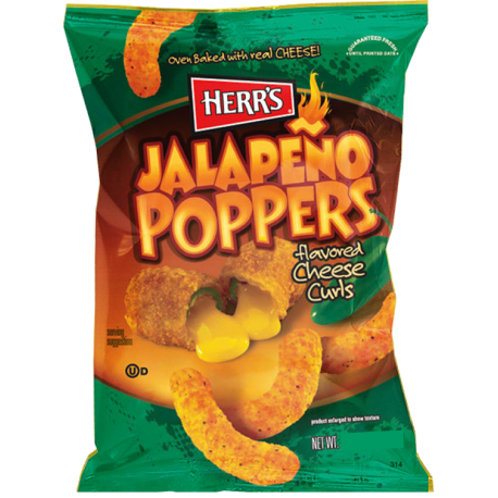 Herr's Jalapeno Popper Curls 170g (1 Bag)