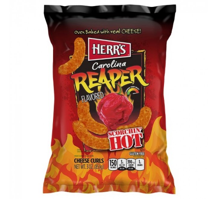 Herr's Carolina Reaper Curls 184g (1 Bag)