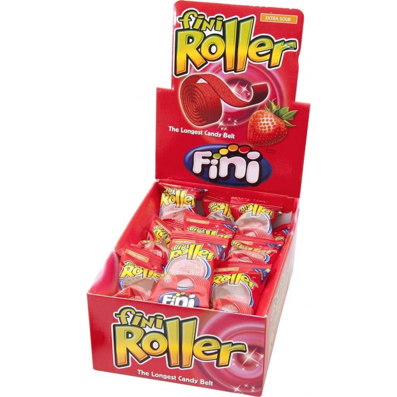 Fini Sour Strawberry Roll 40pk