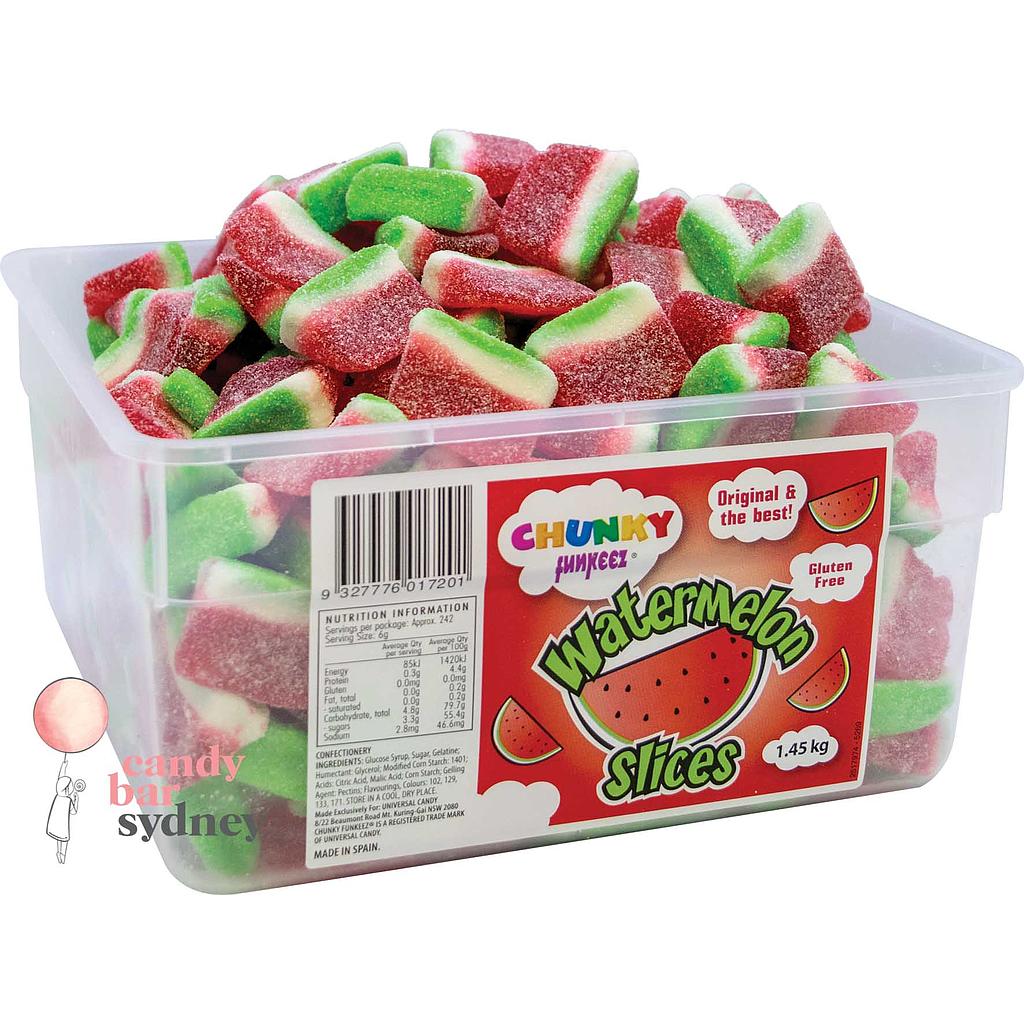 Watermelon Slices Tub 1.45kg - Chunky Funkeez (1 Tub)