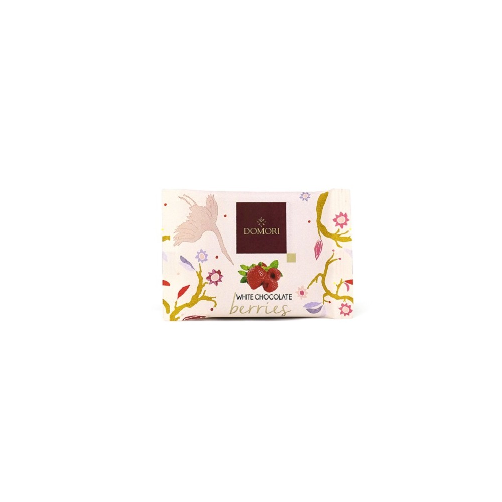 Domori To Go White Chocolate &amp; Berries 25g