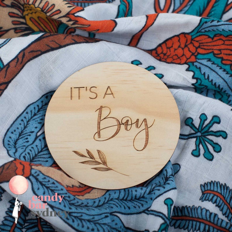 It's a Boy Baby Announcement Gender Reveal