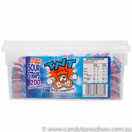 TNT Blue Raspberry Sour Straps