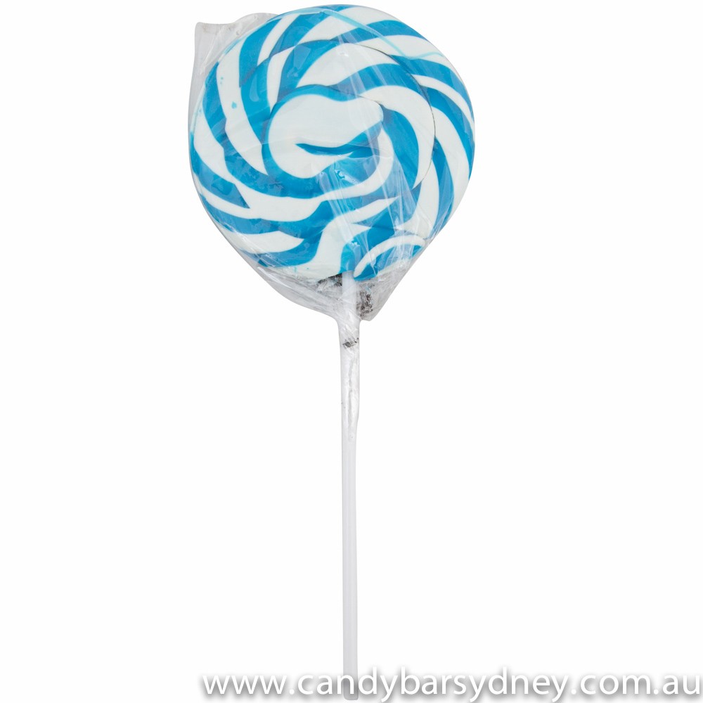 Blue Swirl Lollipops 85g 24 pack - Candy Bar Sydney