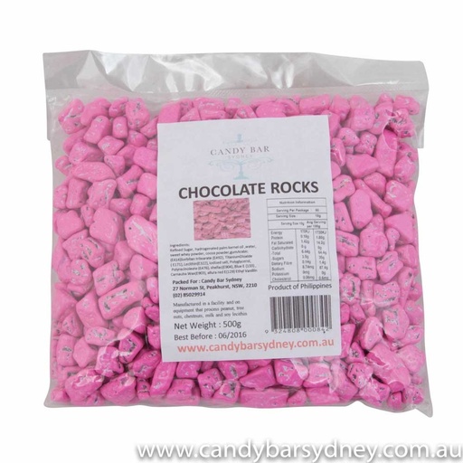 Pink Chocolate Rocks 1kg (Best Before: 5/7/2023)