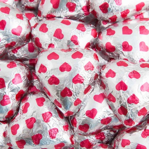 Heart Print Belgian Chocolate Hearts 5kg