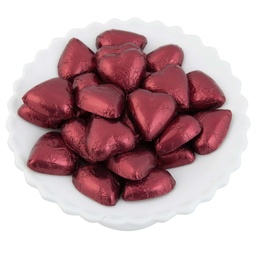 Burgundy Belgian Chocolate Hearts 500g - 5kg