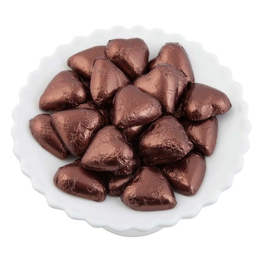 Brown Belgian Chocolate Hearts 5kg